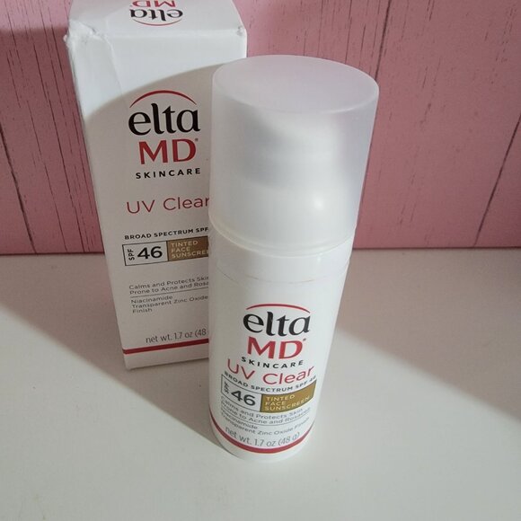 EltaMD UV Clear SPF46 Sunscreen For Acne and Rosacea Tinted, Untinted, Deep Tint - Picture 1 of 12